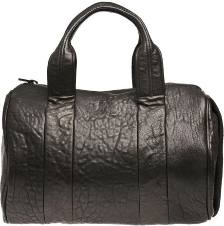Alexander Wang Rocco Mini Duffle Bag (black finish studs) in Black