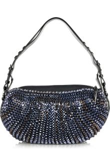 Diane Von Furstenberg Stephanie Woven-leather Shoulder Bag - Lyst
