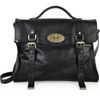 Mulberry Oversized Alexa Leather Bag in Purple (black) - Lyst