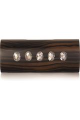 Celestina Macassar Ebony Wooden Clutch