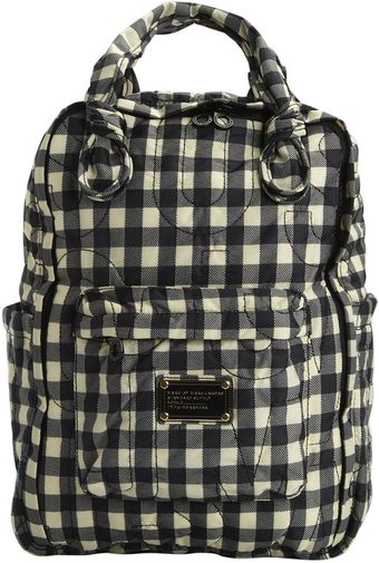  Gingham Knapsack Bag 