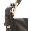 Fendi Black Leather Studded Logo Baguette in Black - Lyst