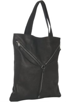 Yves Saint Laurent Black Leather Y Zip Tote - Lyst