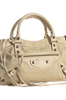 Balenciaga Beige Lambskin First Bag - Lyst