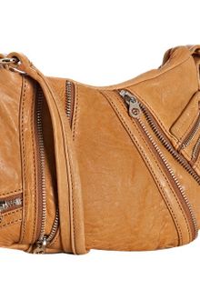 Marc By Marc Jacobs Camel Leather Zip Detail Cross Body Bag - Lyst