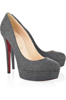 Christian Louboutin Bianca 140 Flannel Pumps - Lyst
