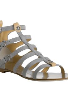 Giuseppe Zanotti Grey Suede Open Toe Gladiator Sandals - Lyst