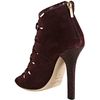 Jimmy Choo Bordeaux Suede and Snakeskin Kassidy Peep Toe Booties in Purple (bordeaux) - Lyst