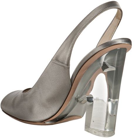 grey sling backs