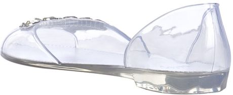 rhinestone peep toe flats