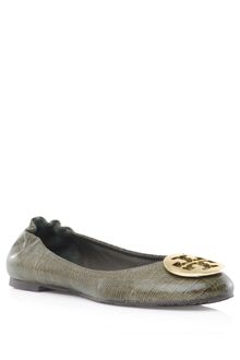 Tory Burch Reva Lizard Print Ballerinas - Lyst
