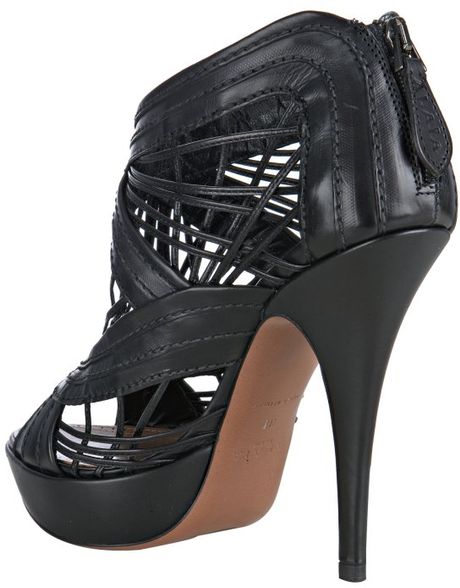 strappy leather boots