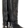 Jimmy Choo Wylie Leather Kneehigh Boots in Black - Lyst
