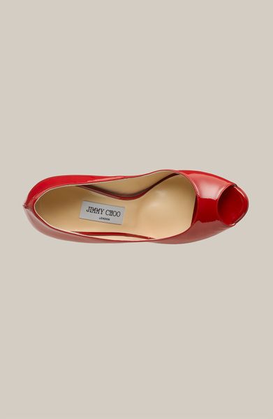 red patent jimmy choo