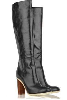 Jil Sander Leather Knee-high Boots - Lyst