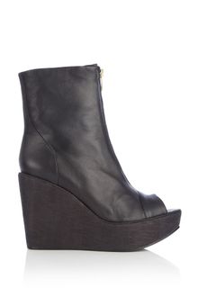 Beau Coops Wedge Peep Toe Ankle Boot - Lyst