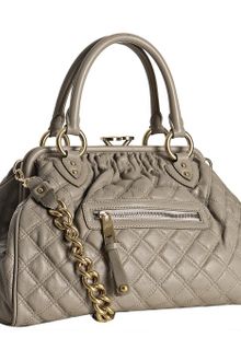 Marc Jacobs Grey Quilted Leather Stam Handbag - Lyst