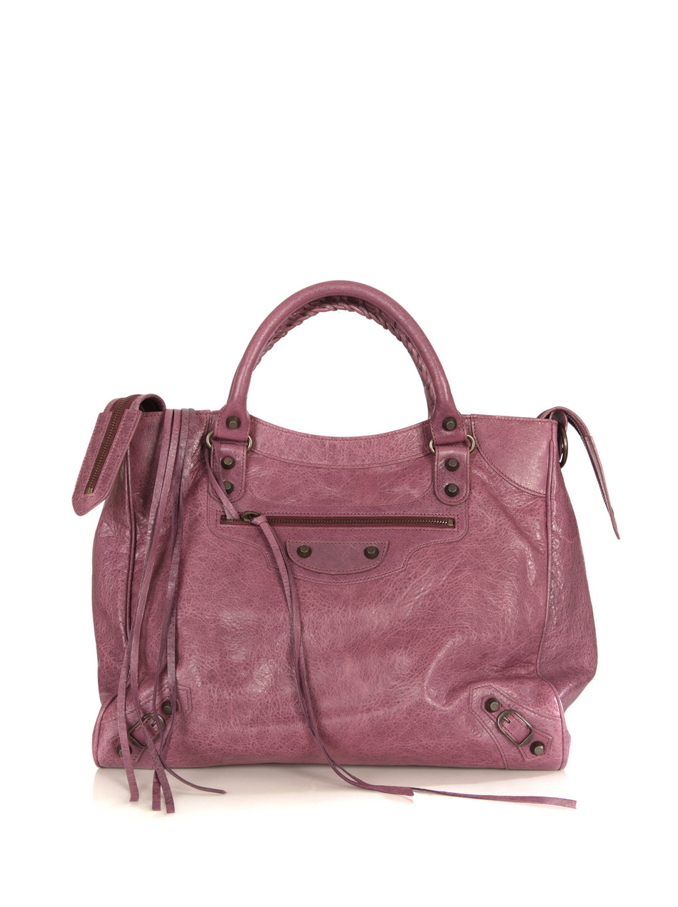 Balenciaga Classic Velo Bag in Purple (mauve)