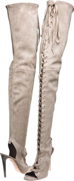 gianvito rossi lace thigh high boots