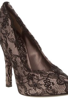 Dolce & Gabbana Satin/lace Court Shoe - Lyst