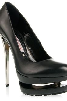 Gianmarco Lorenzi Leather Court Shoes with Double Platform - Lyst