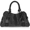 Burberry Studded Leather Knight Bag in Black - Lyst