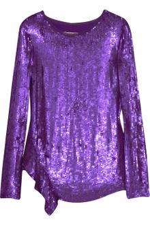 3.1 Phillip Lim Ruffled Sequined Silk Top - Lyst