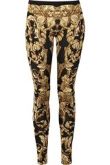 Alexander McQueen Silk and Wool Knit Leggings