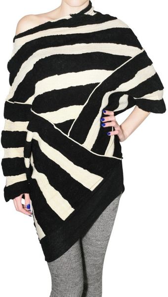 Aviu Striped Knit Sweater - Lyst