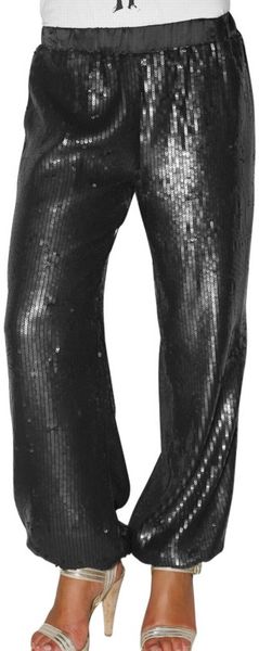 Beayukmui Sequin Chiffon Trousers - Lyst
