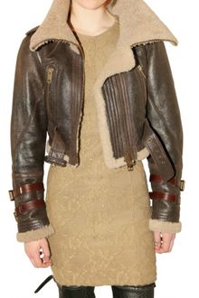 Burberry Prorsum Shearling Aviator Leather Jacket - Lyst