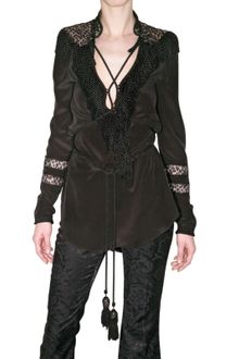 Jo No Fui Crepe De Chine Shirt - Lyst