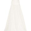 Lela Rose Strapless Embroidered Silkorganza Gown in White (ivory) - Lyst