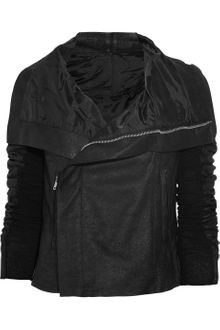 Rick Owens Blister Leather Biker Jacket - Lyst