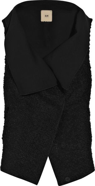 Rm By Roland Mouret Sorcar Wool Gilet in Black - Lyst