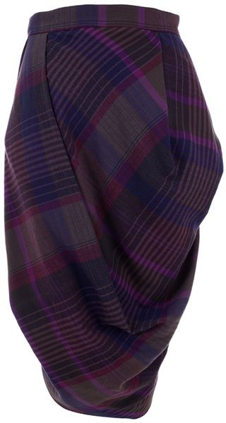 Vivienne Westwood Red Label Tartan Check Skirt in Purple - Lyst