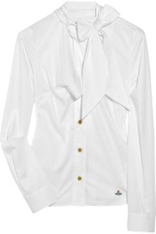 Vivienne Westwood Red Label Tie-neck Cotton Shirt - Lyst