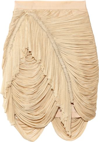 Willow Silk-tulle Drape Skirt - Lyst