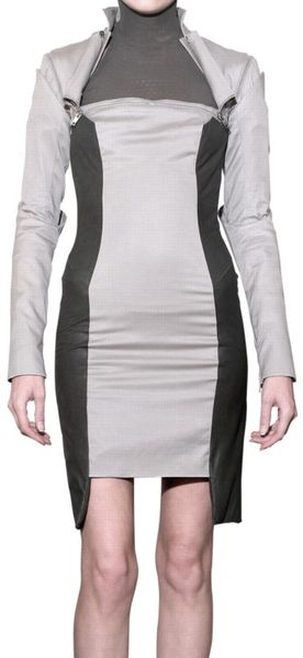 Gareth Pugh Stretch Silk Cotton Jacket Dress - Lyst