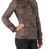 Gold Bunny Murmaski Collar Leather Jacket in Brown (taupe) - Lyst