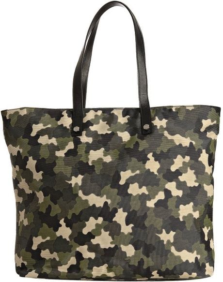 prada camouflage tote