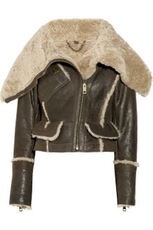 Burberry Prorsum Shearling Leather Jacket - Lyst