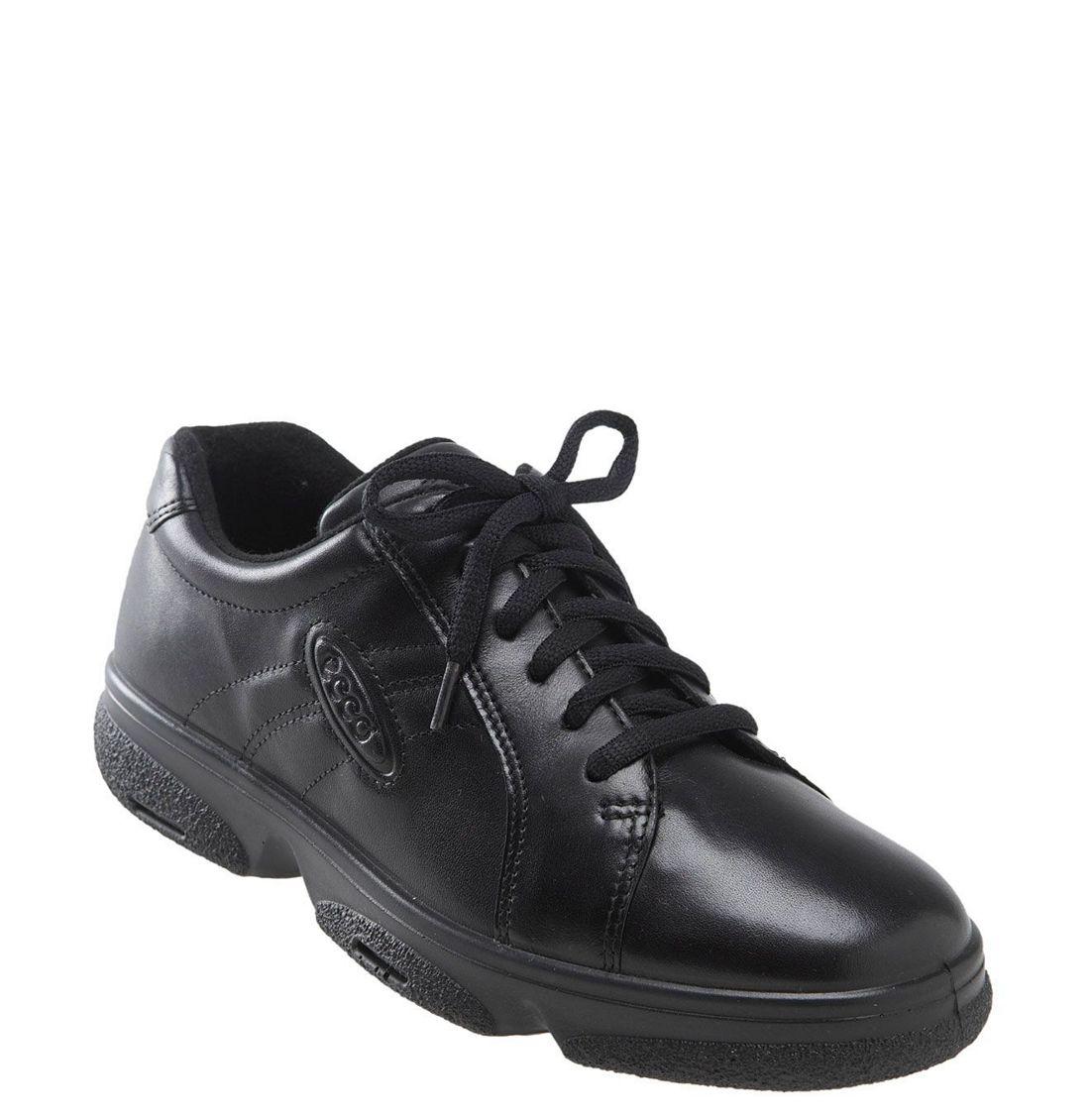 womens black leather gym shoes