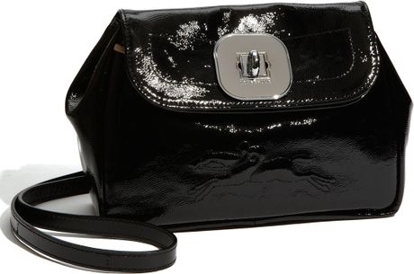 Longchamp Gatsby - Verni Patent Leather Crossbody Bag in Black | Lyst
