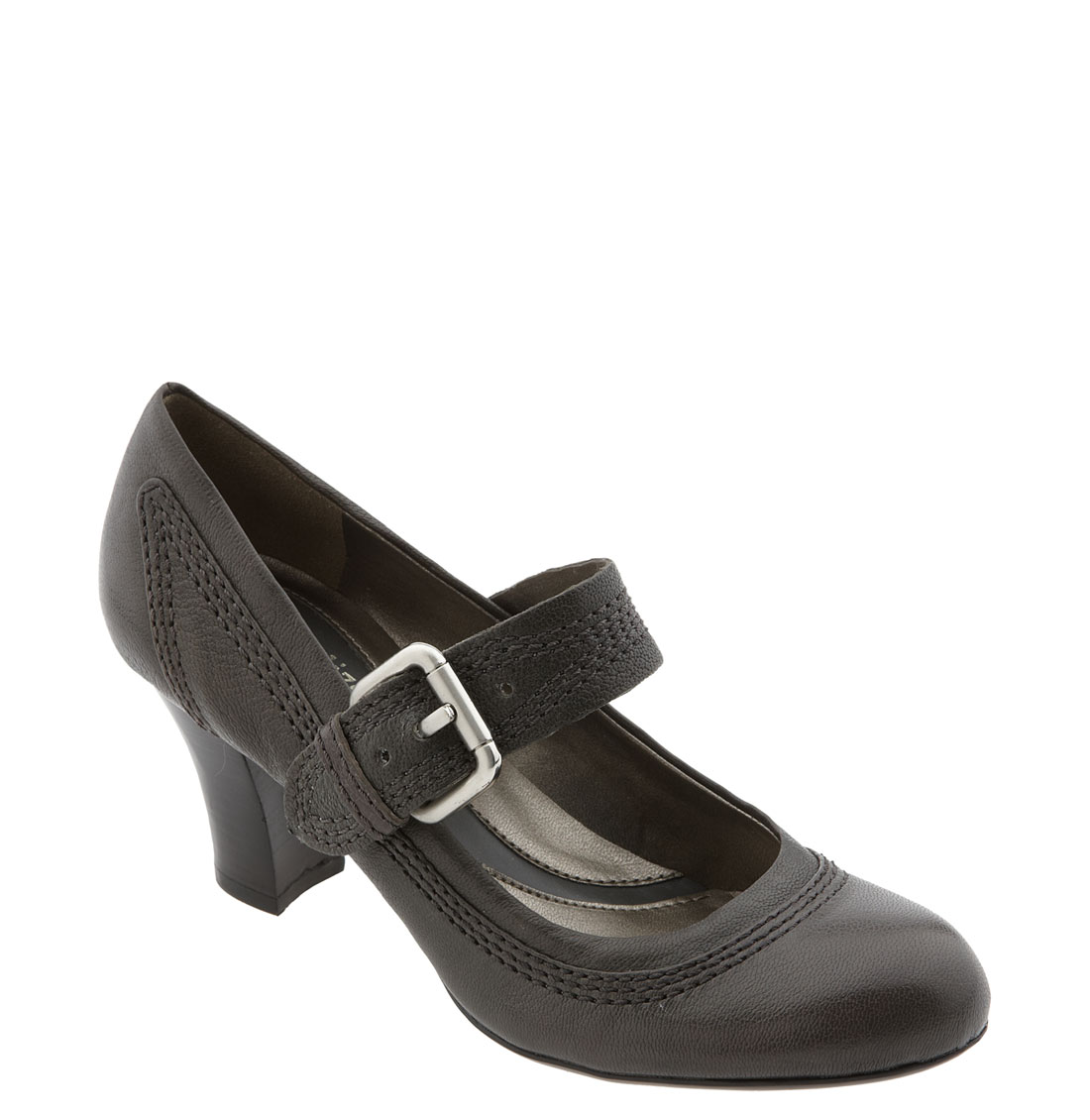 Naturalizer Verstood Mary Jane Pump in Gray (grey storm leather)