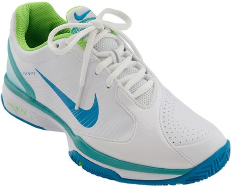 Nike Lunarlite Speed Tennis Shoe (women) in Blue (white/electric green