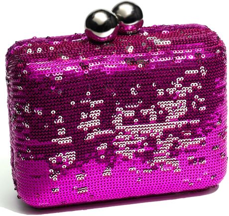 steve madden pink clutch