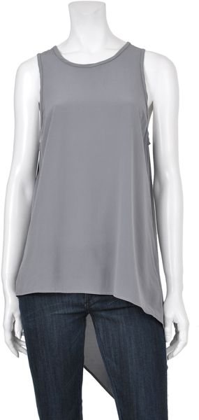 3.1 Phillip Lim Sleeveless Angled Hem Tank - Lyst