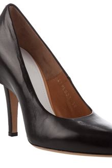 Maison Martin Margiela Pointed Leather Court Shoes - Lyst