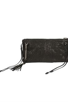 Olivia Harris Corset Clutch in Black - Lyst